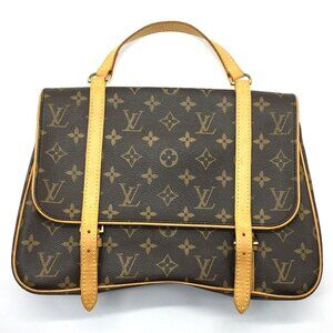 LOUIS VUITTON Brown Monogram Canvas Backpack